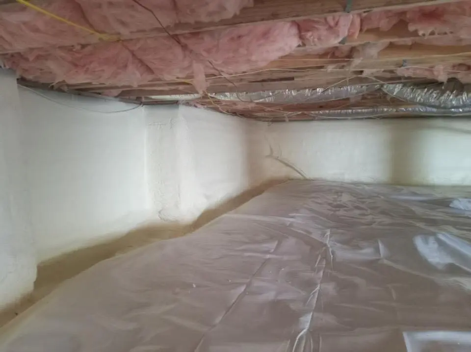 Crawl space encapsulation with closed-cell spray foam for Roof Maintenance in Pickerington